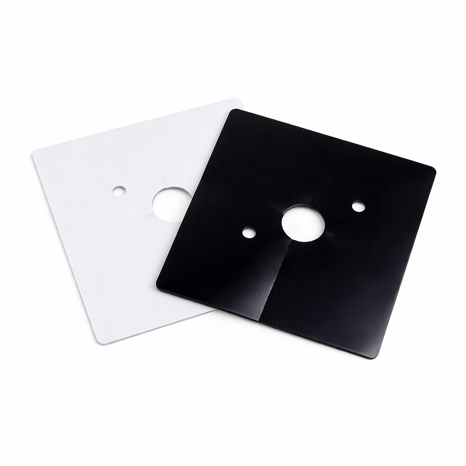 HBX Block Cover, 6 Mil, Black/White Poly, 4 Inch - Pack of 40.