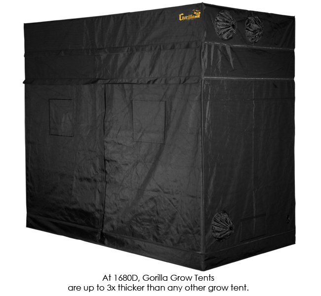 Gorilla Grow Tent 4' x 8' Growers Choice ROI-E420 LED Grow Tent Kit With Automated Ventilation Package