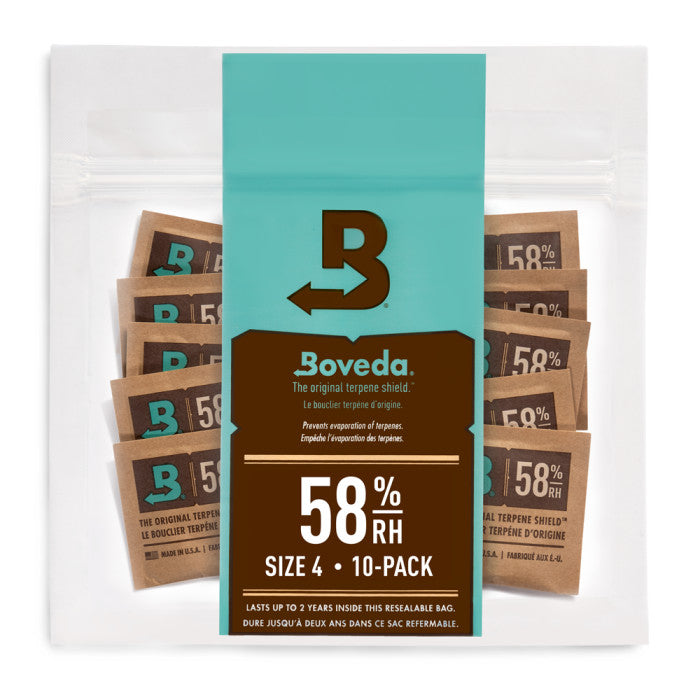 Boveda 2-Way Humidity Control Packs, 58% - 4 Grams, Pack of 125