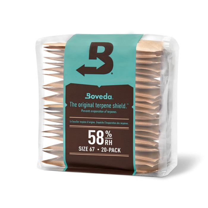 Boveda 2-Way Humidity Control Packs, 58% - 67 Grams, Pack of 100