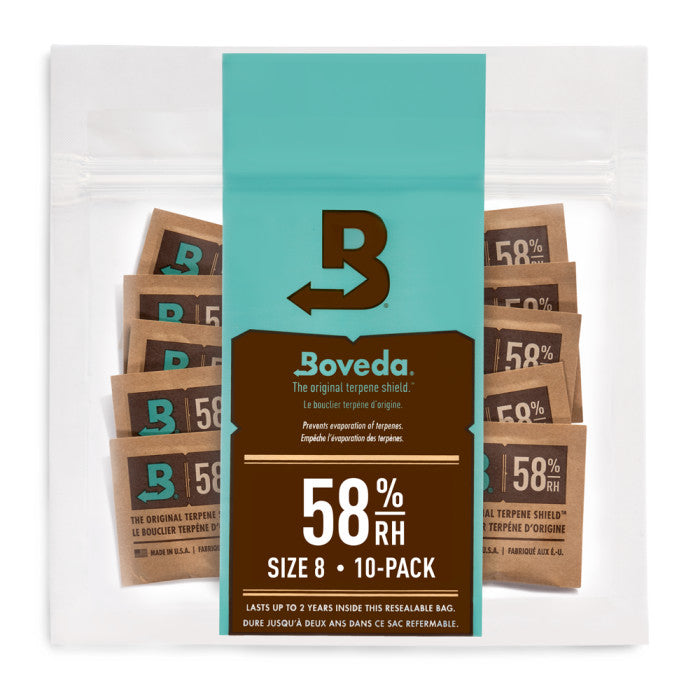 Boveda 2-Way Humidity Control Packs, 58% - 8 Grams, Pack of 300