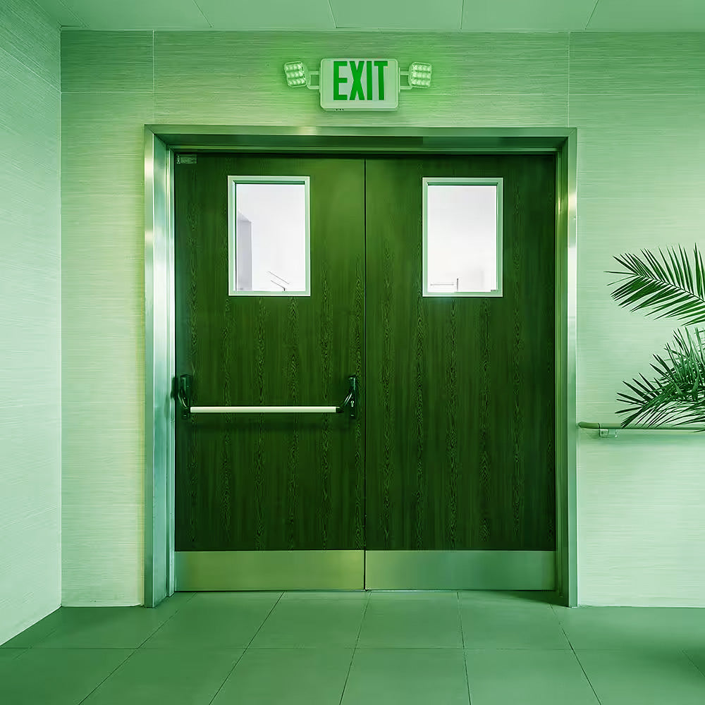 Grow Pros Solutions Green Exit Sign