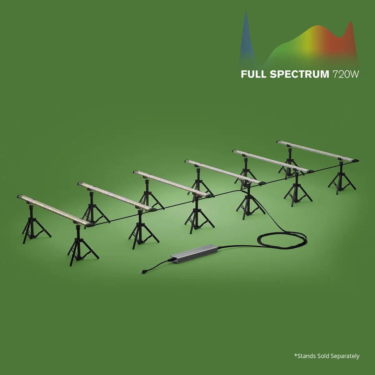 FloraFlex 6-Bar 720 Watt Full-Spectrum Under-Canopy LED Grow Light
