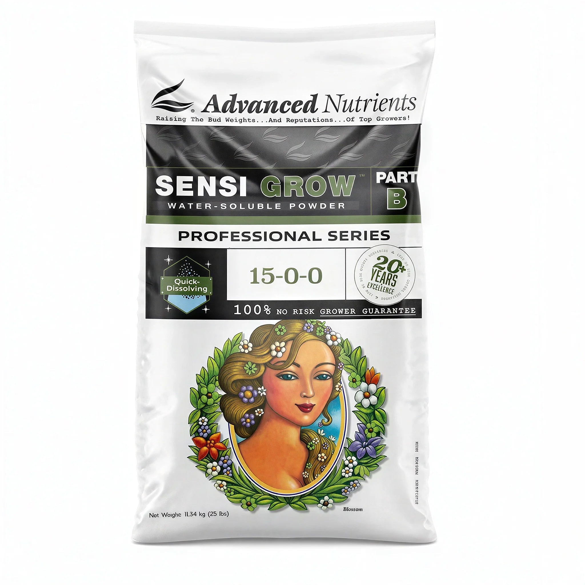 Advanced Nutrients Sensi Professional Series Grow B Soluble, 25 lb