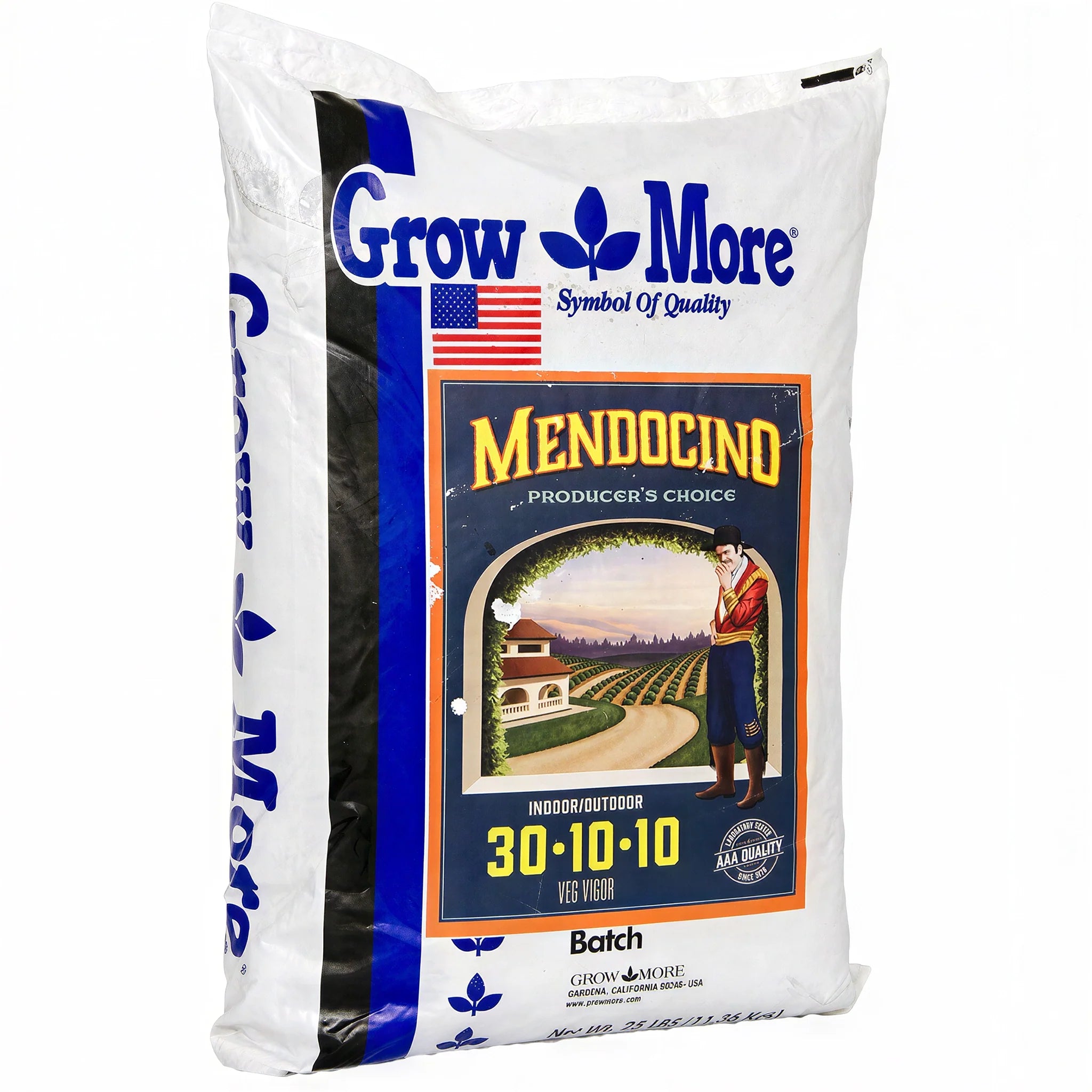 Grow More Mendocino Veg Vigor 30-10-10, 25lb Nutrients