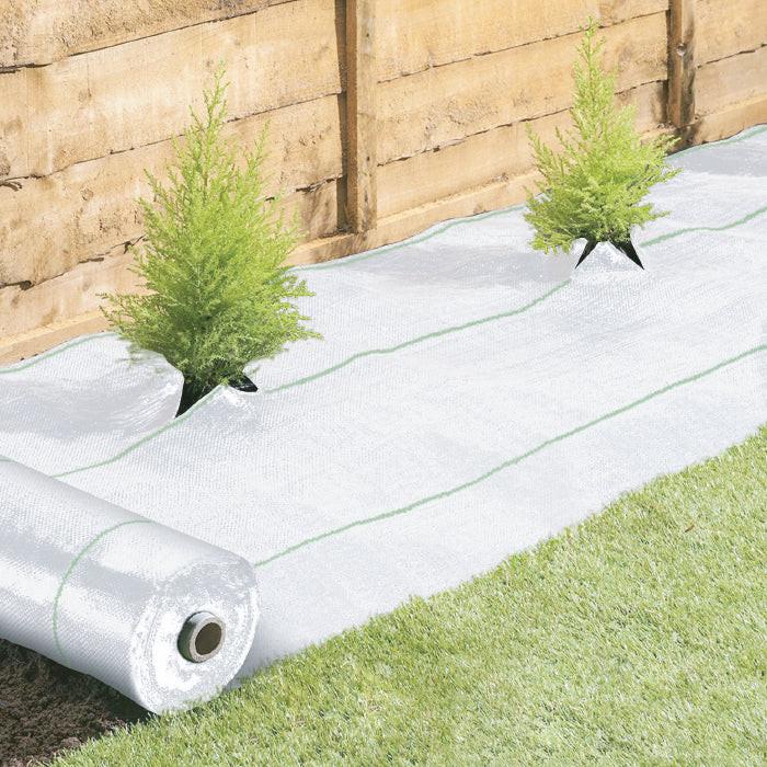 Grow1 Landscape Fabric Weed Mat Barrier, White - 12 ft. x 300 ft..