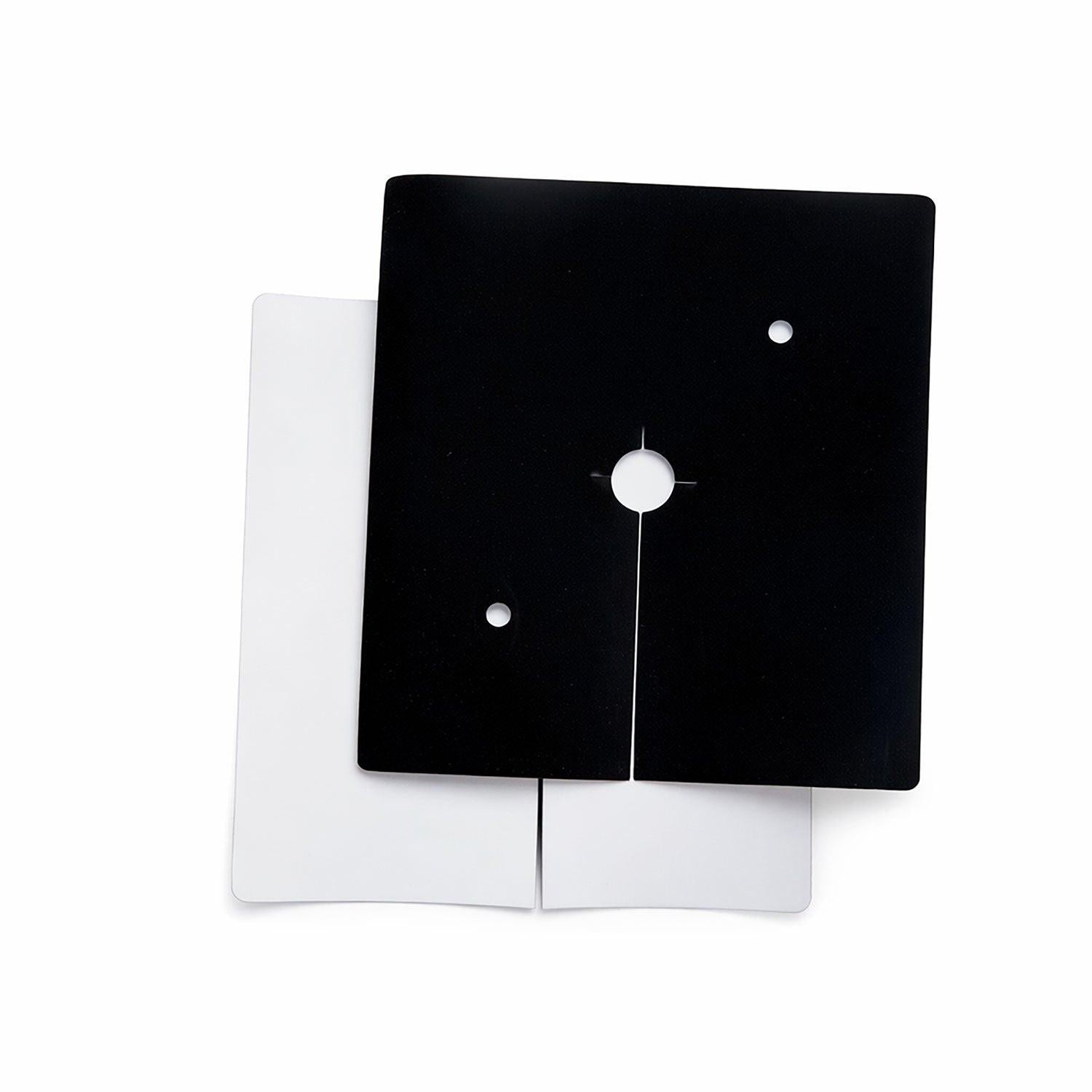 HBX Block Cover, 6 Mil, Black/White Poly, 6 Inch - Pack of 40.