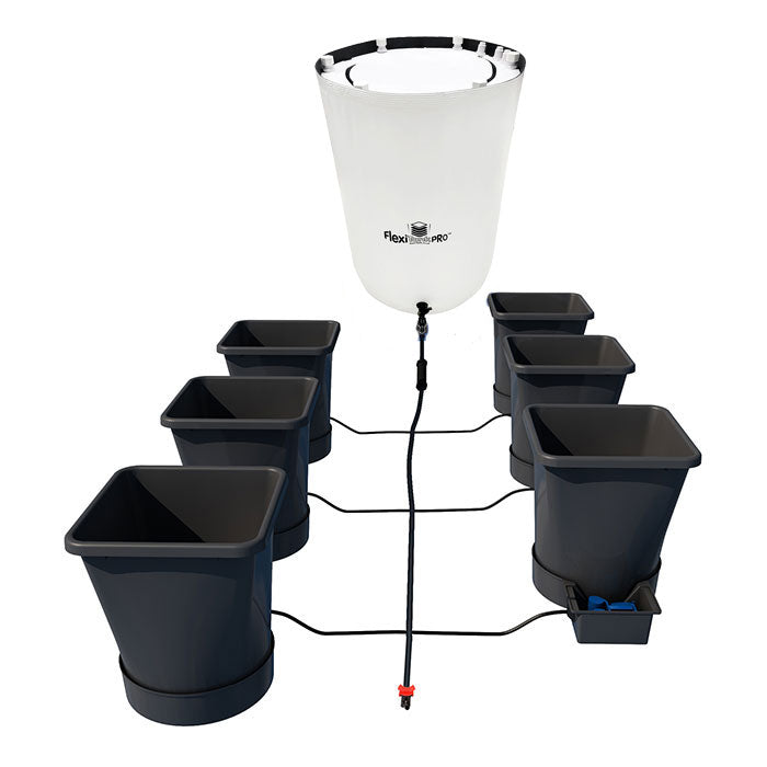 Autopot 6 Pot XL Watering System with 6.6 Gallon Pots, 25 Gallon Pro FlexiTank