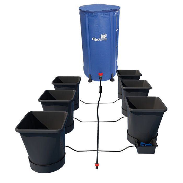 Autopot 6 Pot XL Watering System with 6.6 Gallon Pots, 25 Gallon FlexiTank