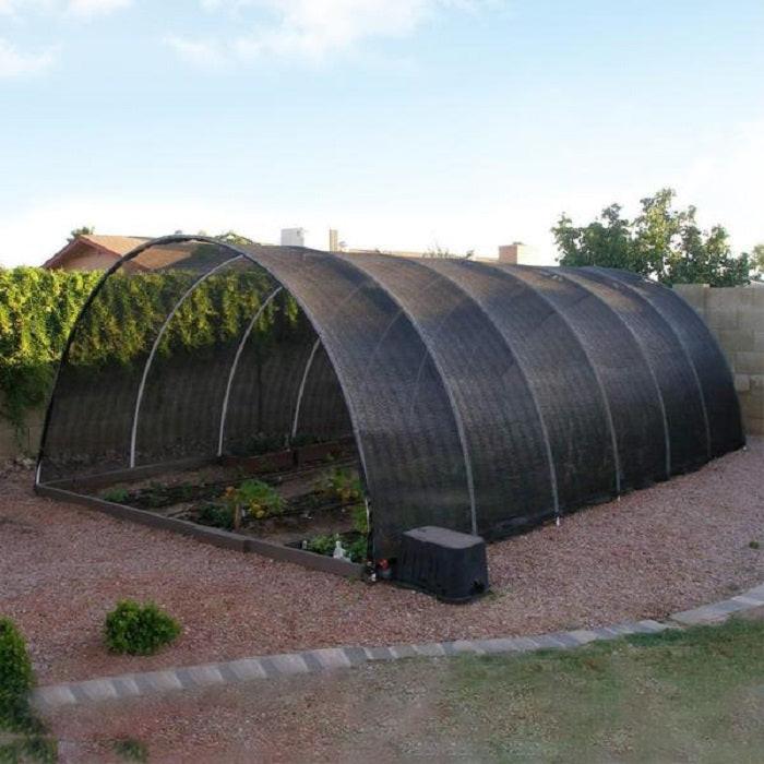 Grow1 UV Resistant 70% Greenhouse Shade Cloth Net with Brass Grommets, 6.5' x 15'