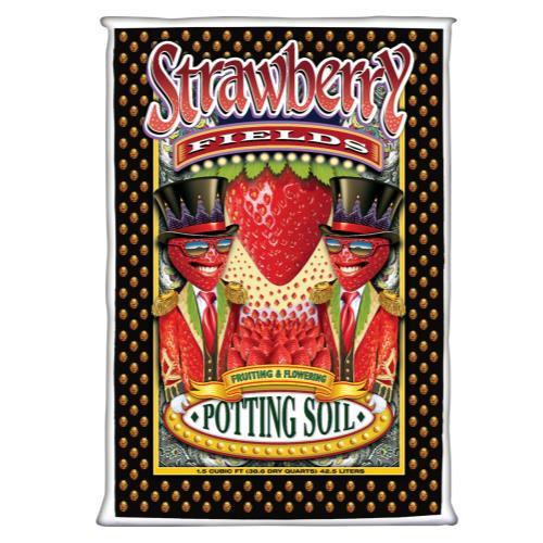 FoxFarm Strawberry Fields Fruiting & Flowering Potting Soil.