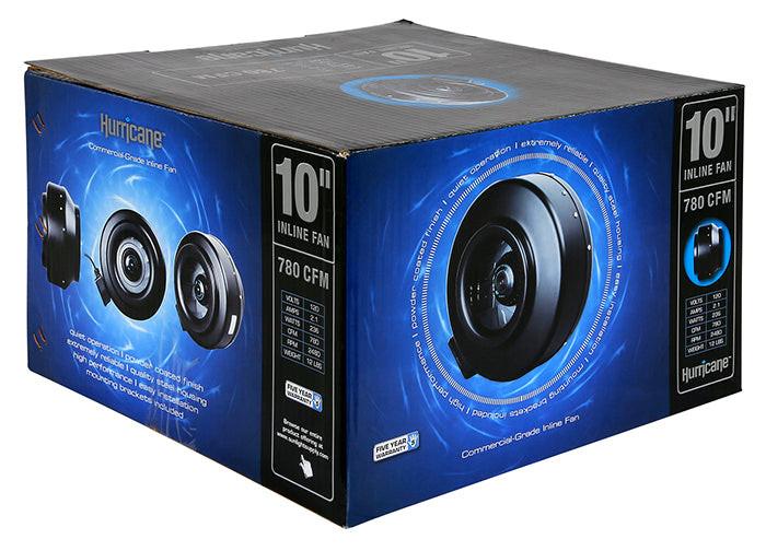Hurricane 10" Inline Fan, 780 CFM