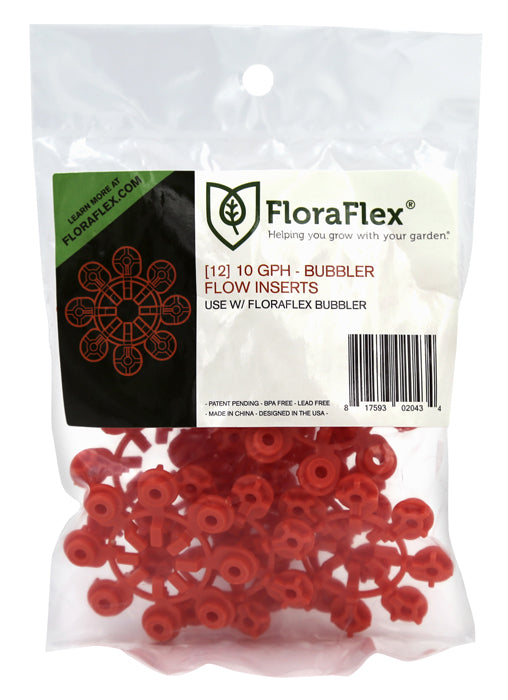 FloraFlex Bubbler Flow Insert, 10 GPH - Pack of 12