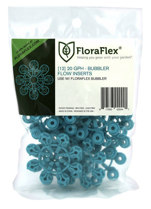 FloraFlex Bubbler Flow Insert, 20 GPH - Pack of 12