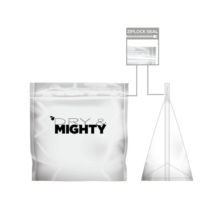 Dry & Mighty Air-Tight Storage Bags, Large - Pack of 25