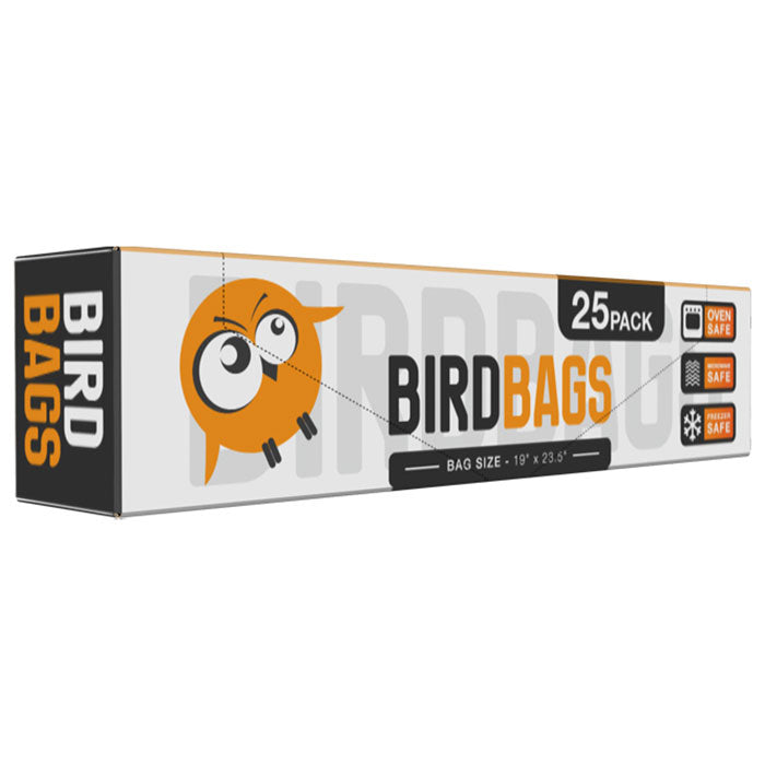 BirdBags Turkey Storage Bags, 5 Gallon Bags 19 Inch x 23.5 Inch, Clear - Pack of 25
