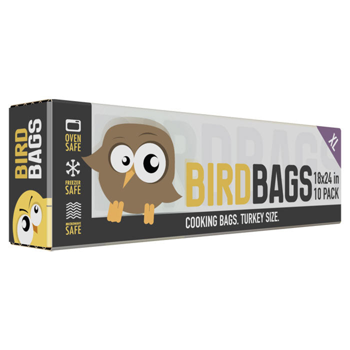 BirdBags Turkey Storage Bags, 4 Gallon Bags 18 Inch x 24 Inch, Clear - Pack of 10