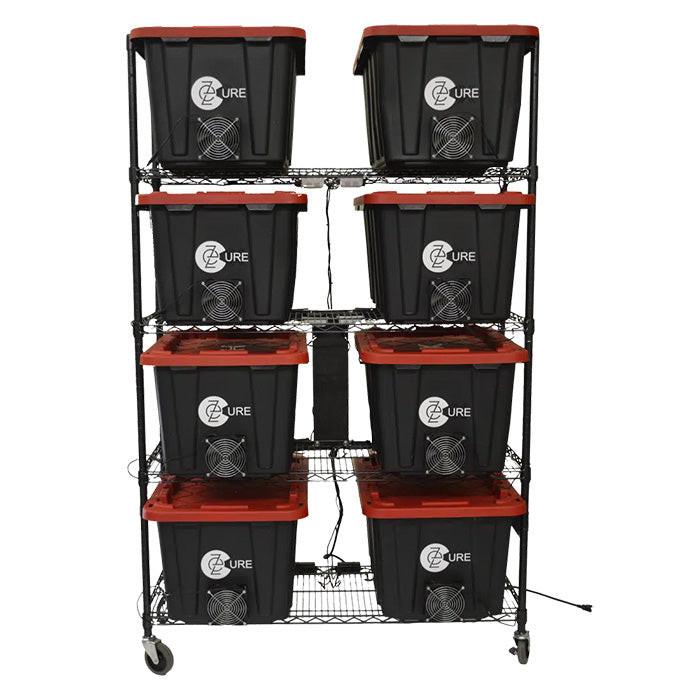 EZTRIM EZ Cure Automated Dry & Cure System - 8 Totes + Wire Shelf
