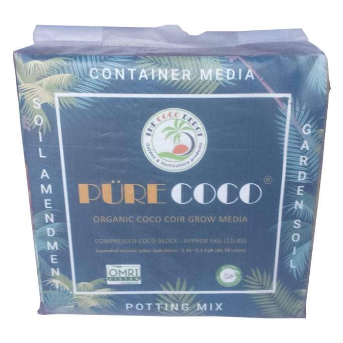 The Coco Depot Individually Wrapped Pure Coco Organic Compressed Coco Block, 5 kg - Pallet of 200 Blocks