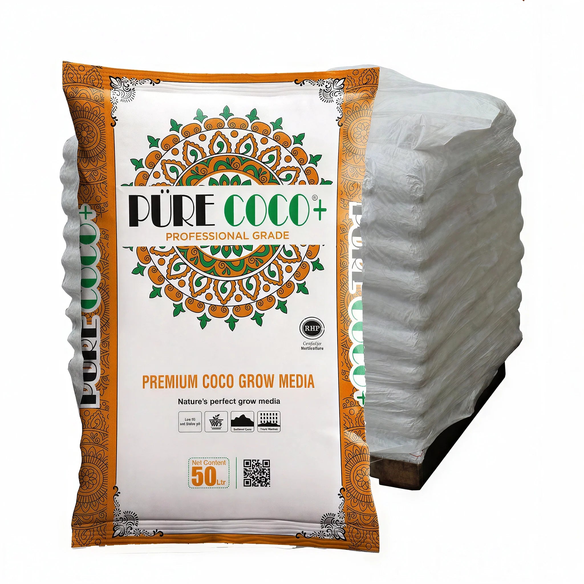The Coco Depot Pure Coco Plus Coco Coir, 50 L, Pallet of 80