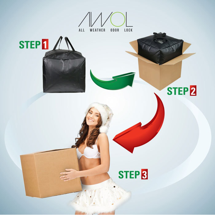 AWOL Odor Proof Diver Box Liner, Black - Medium