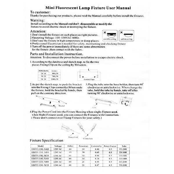 SunBlaster T5 HO 41 - 4 ft, 1 Bulb - 6400K