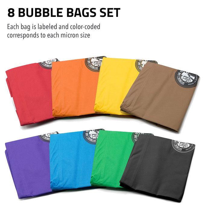 Gutenbergs Dank Pressing Co. Full Mesh Bubble Bags, 5 Gallon 8 Bag Kit