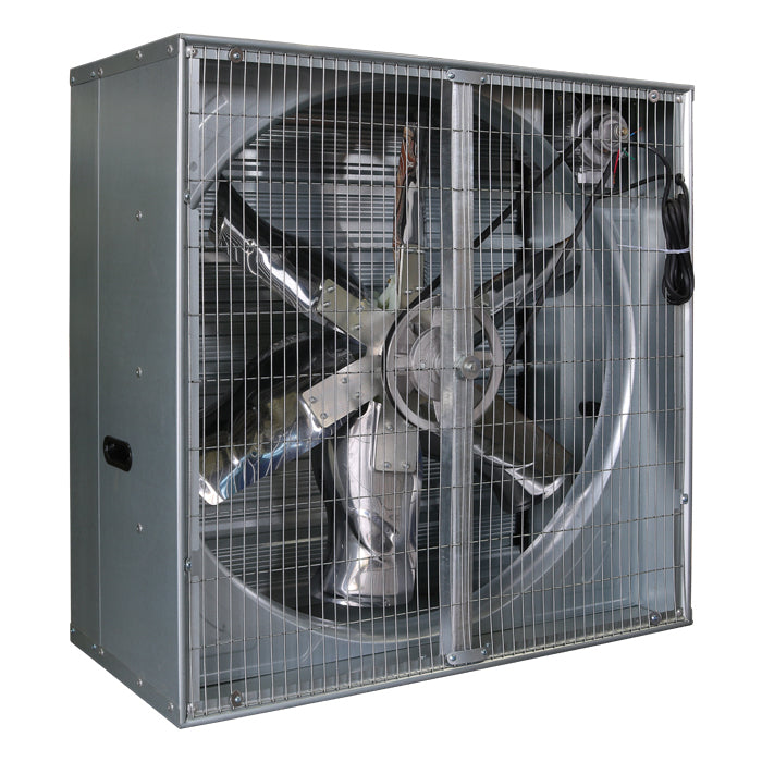 Grow1 Belt Driven 1 HP Greenhouse Fan With Shutter, 40" - 19,117 CFM