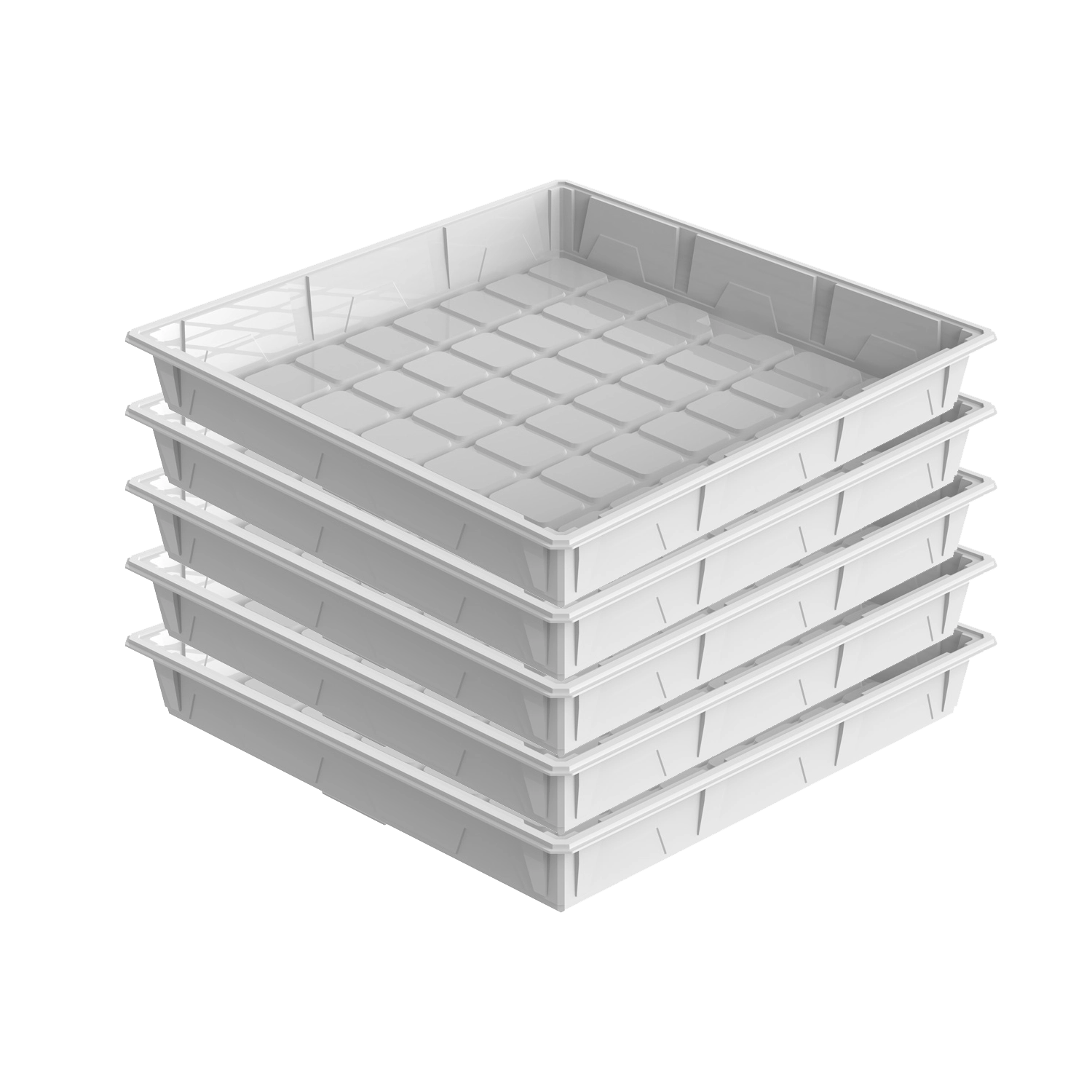 Active Aqua 2.0 High Rise Flood Table, White, 4' x 4', Pack of 5