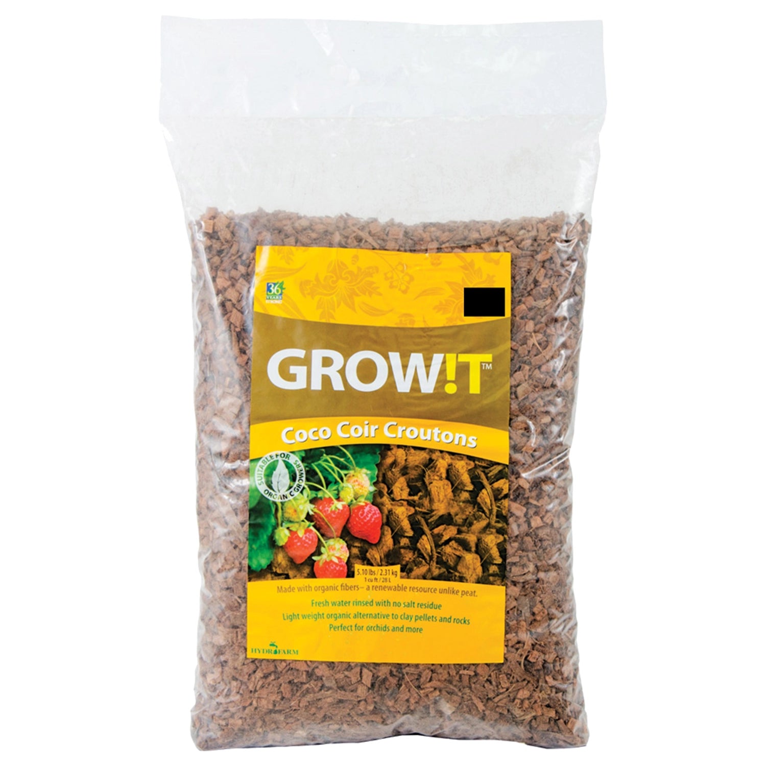 GROW!T Coco Croutons, 28 Liter Bag