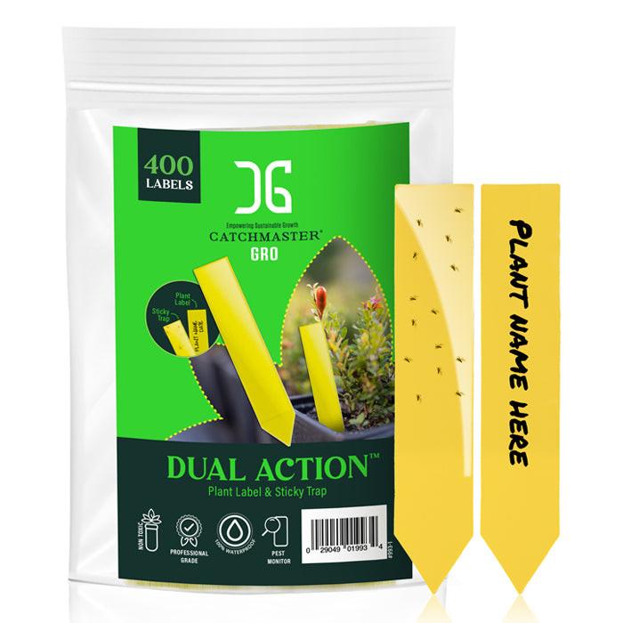 CatchMaster Dual Action Plant Label Sticky Trap, Pack of 400.