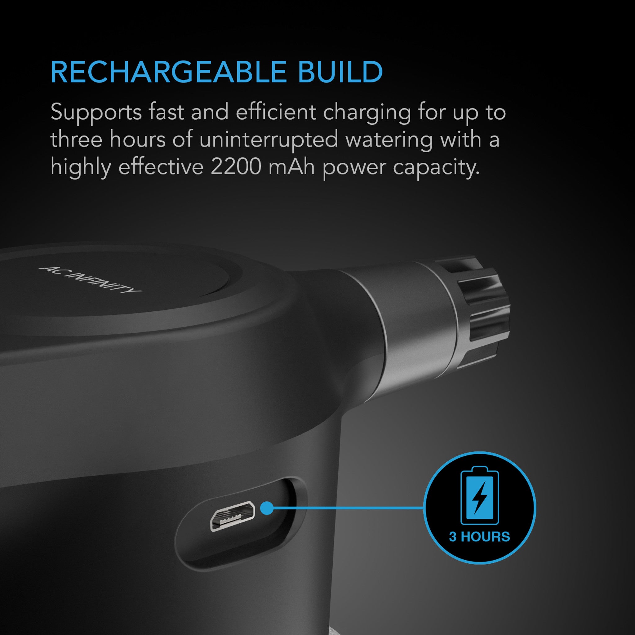 AC Infinity Automatic Water Sprayer, 2 Liter, White