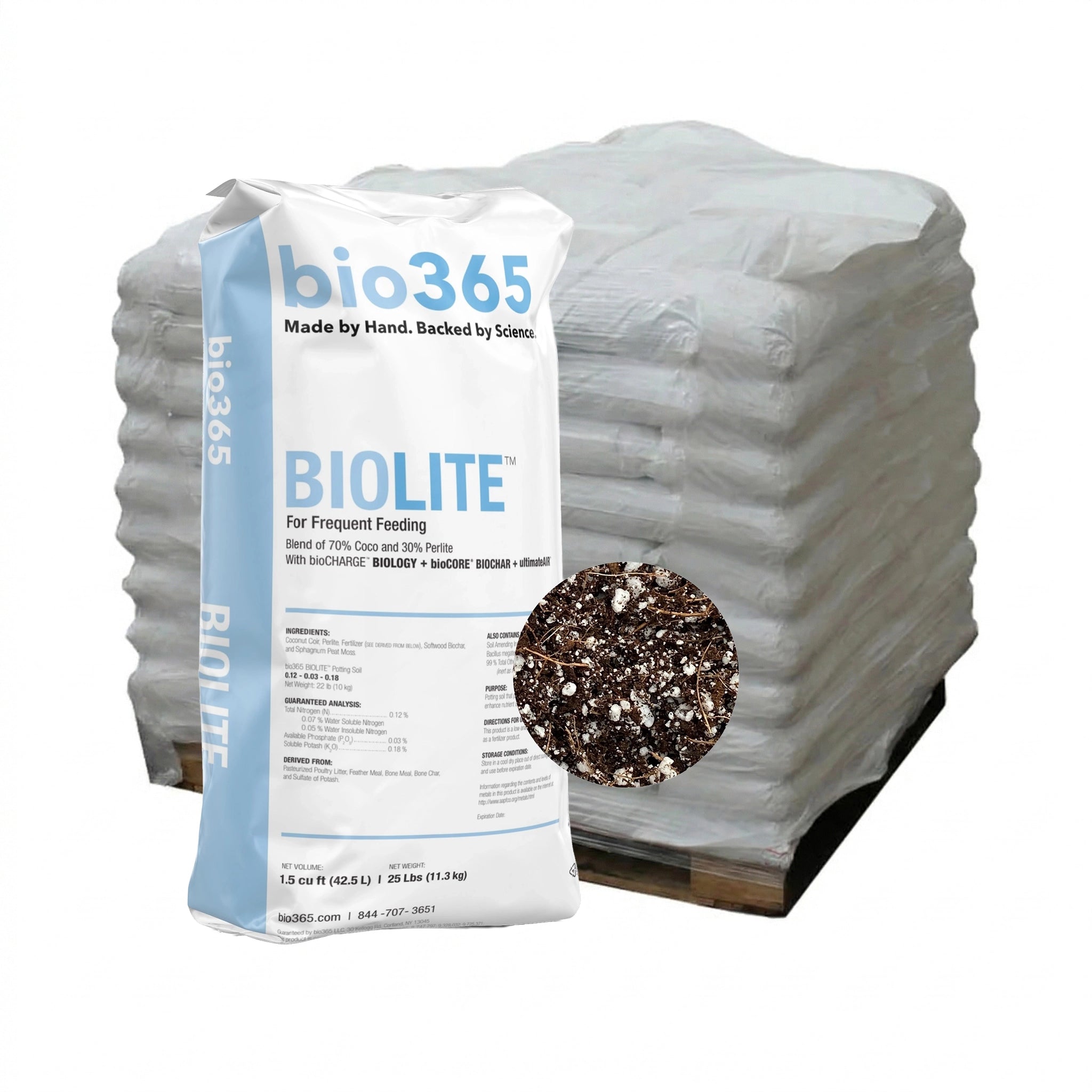 bio365 BIOLITE High Porosity Blend, 1.5 Cu. Ft. Bag, Pallet of 85 Bags