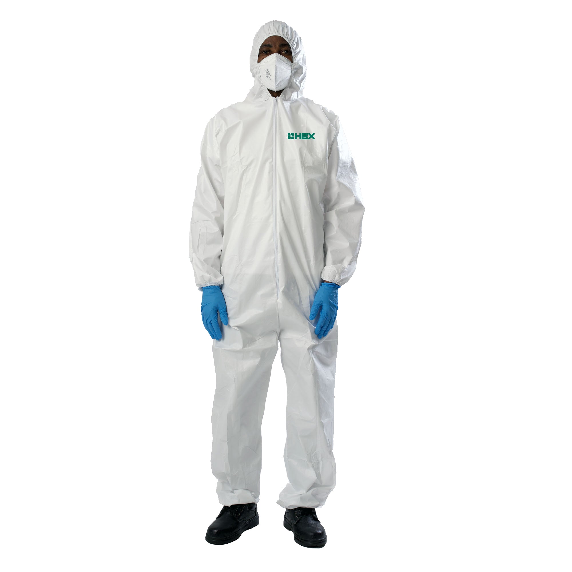 HBX Disposable Coveralls, 45 GSM, CAT I, No Boot Cover