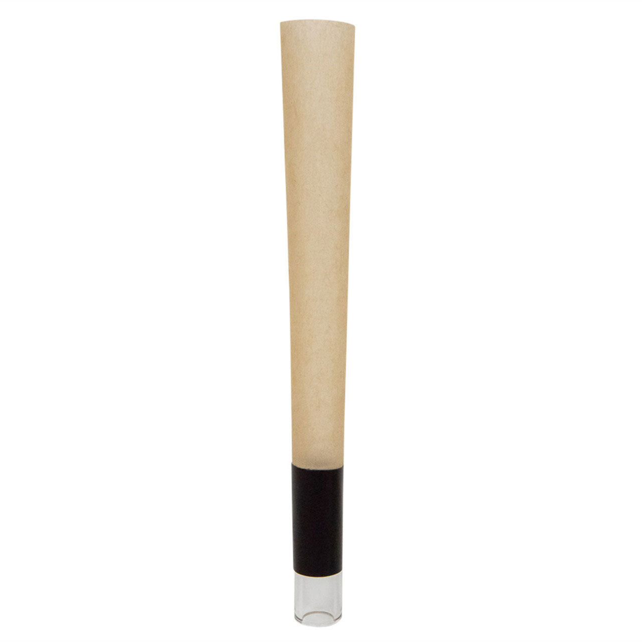 Custom Cones USA 109mm Pre-Rolled Cones, Natural Brown Paper with Glass Tip - Case of 50