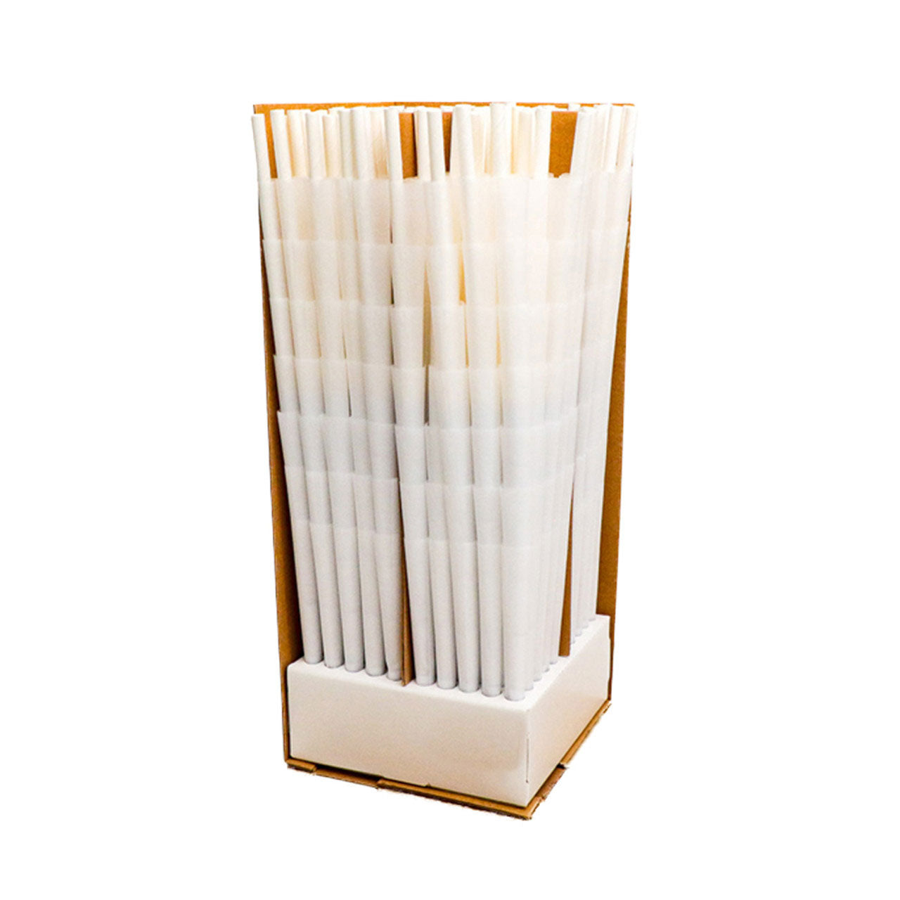 Custom Cones USA 120mm Pre-Rolled Cones, Refined White - Case of 700