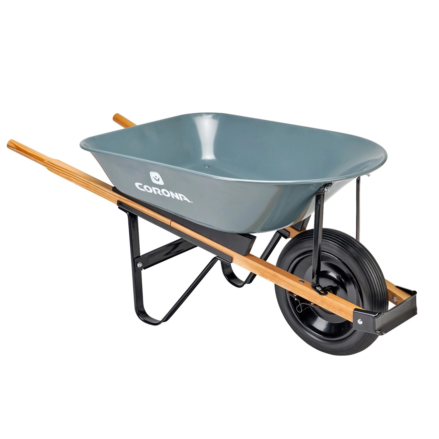 Corona Steel Wheelbarrow, 5 cu ft - Gray