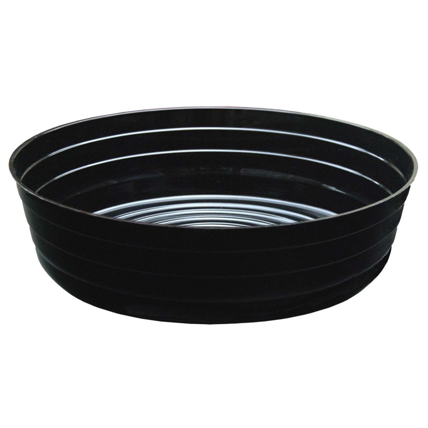 Curtis Wagner Plastics Black Vinyl Deep Heavy Plant Saucer