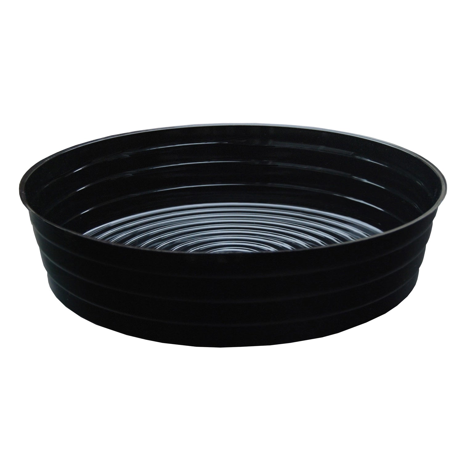 Curtis Wagner Plastics Black Vinyl Deep Heavy Plant Saucer