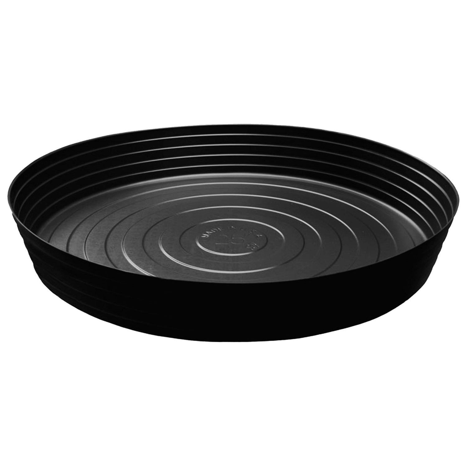 Curtis Wagner Plastics Black Vinyl Deep Heavy Plant Saucer
