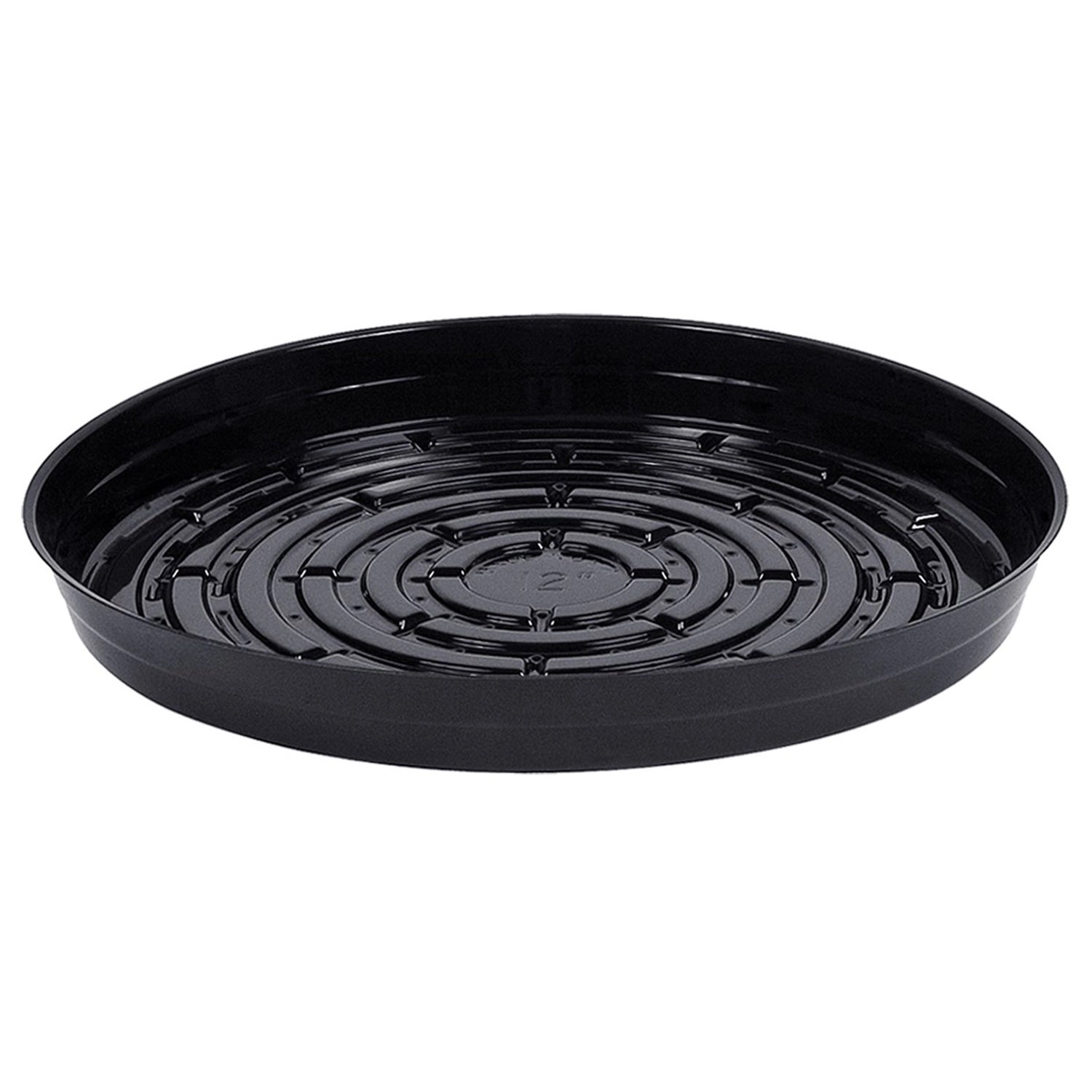 plant saucer black Curtis Wagner Plastics Black Vinyl Heavy Plant Saucer, 12 Inch
