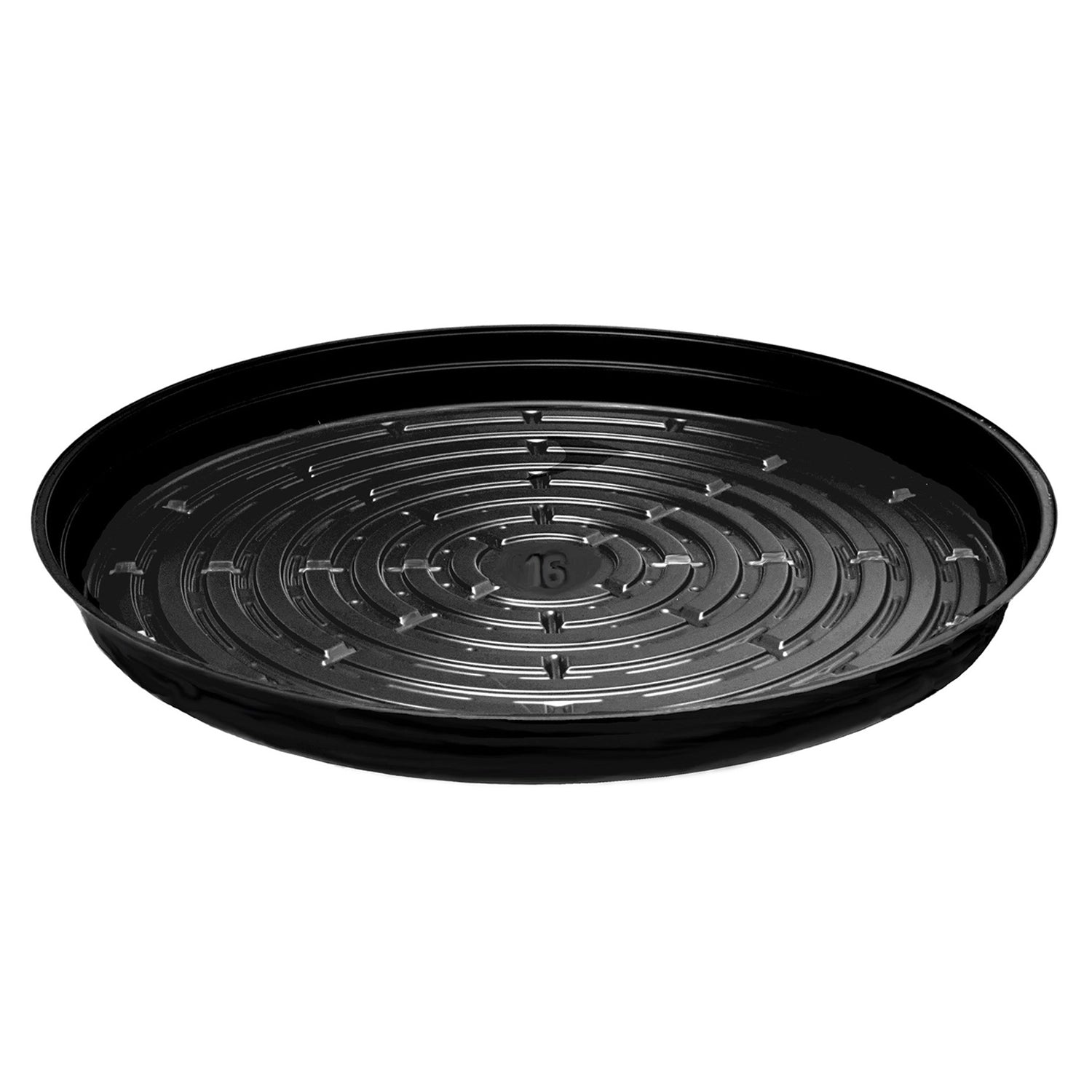 Curtis Wagner Plastics Black Vinyl Heavy Plant Saucer