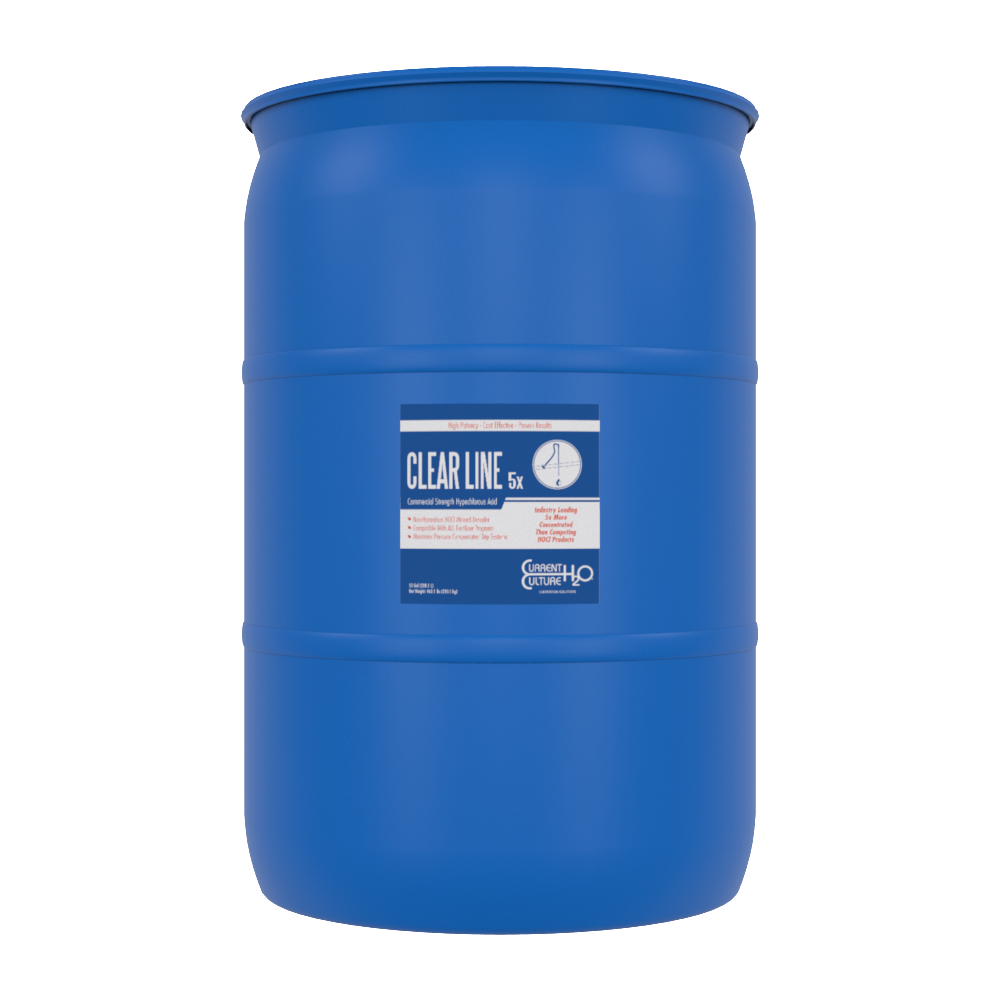 Clear Line 5x - Commercial Strength Hypochlorous Acid, 55 Gallon