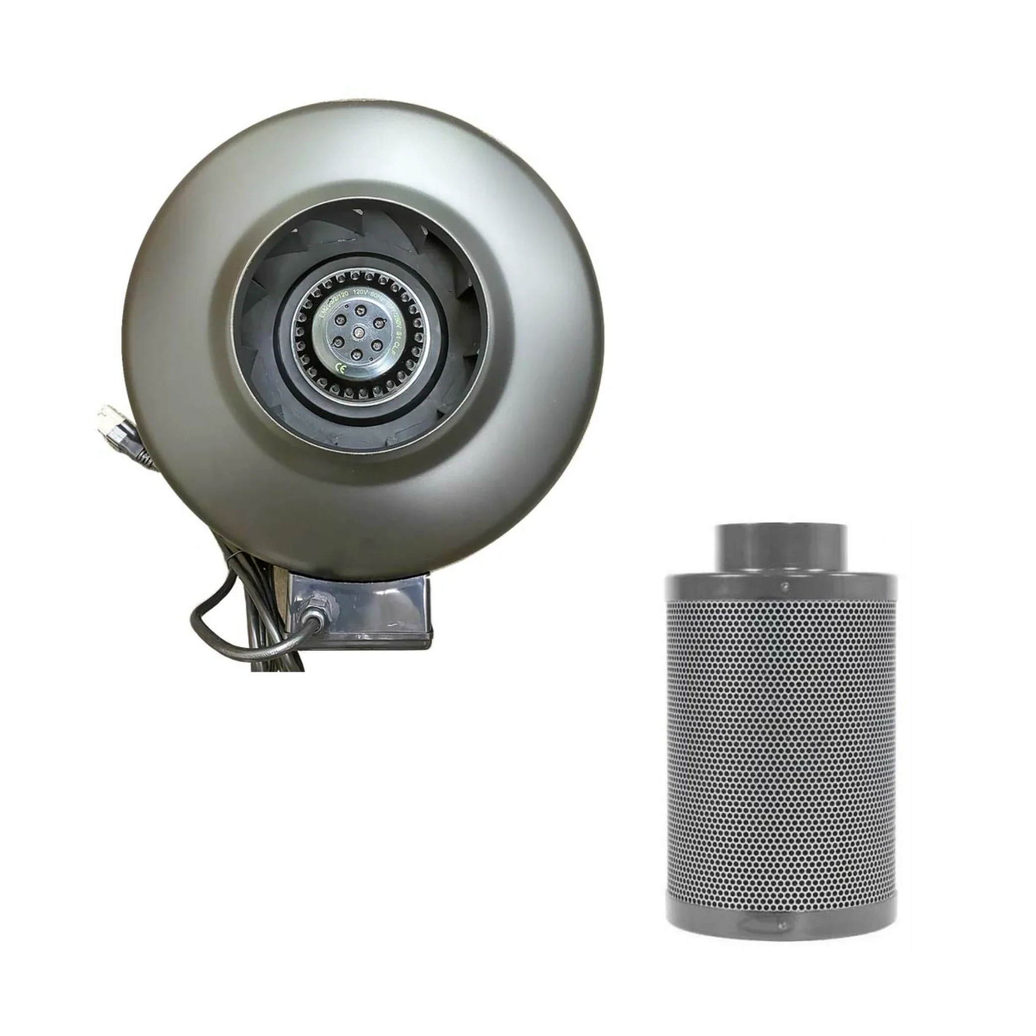 Common Culture Carbon Filter 4in x 12in + 4in Inline Duct Fan Combo.