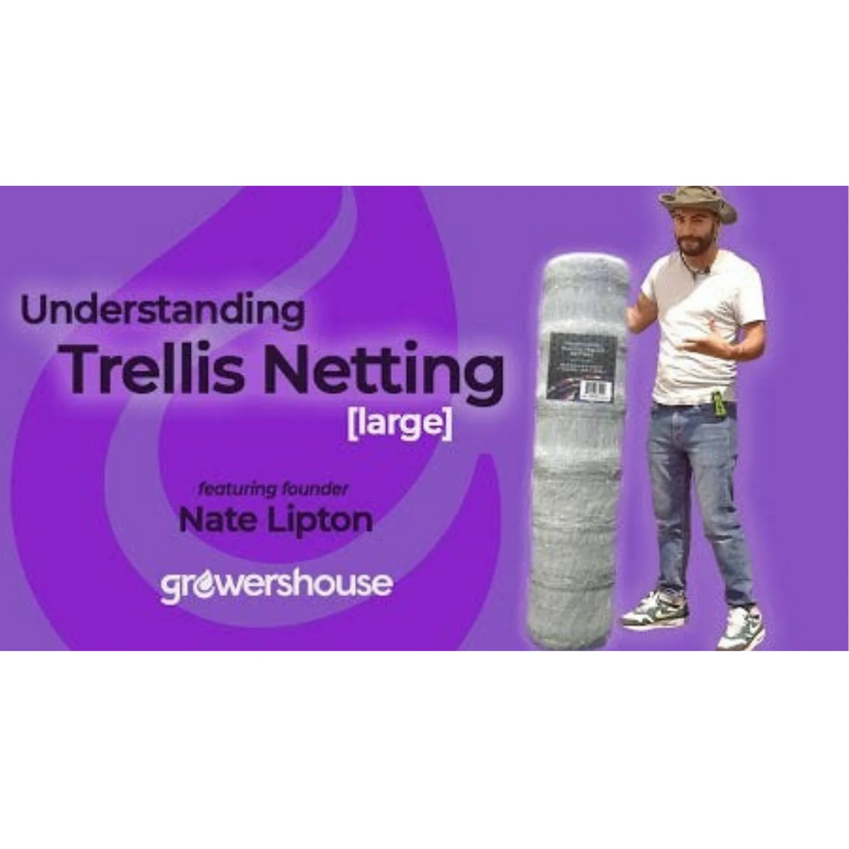Common Culture Plastic Trellis Netting Bulk Roll 5 ft x 3,920 ft w/ 4 in Squares.