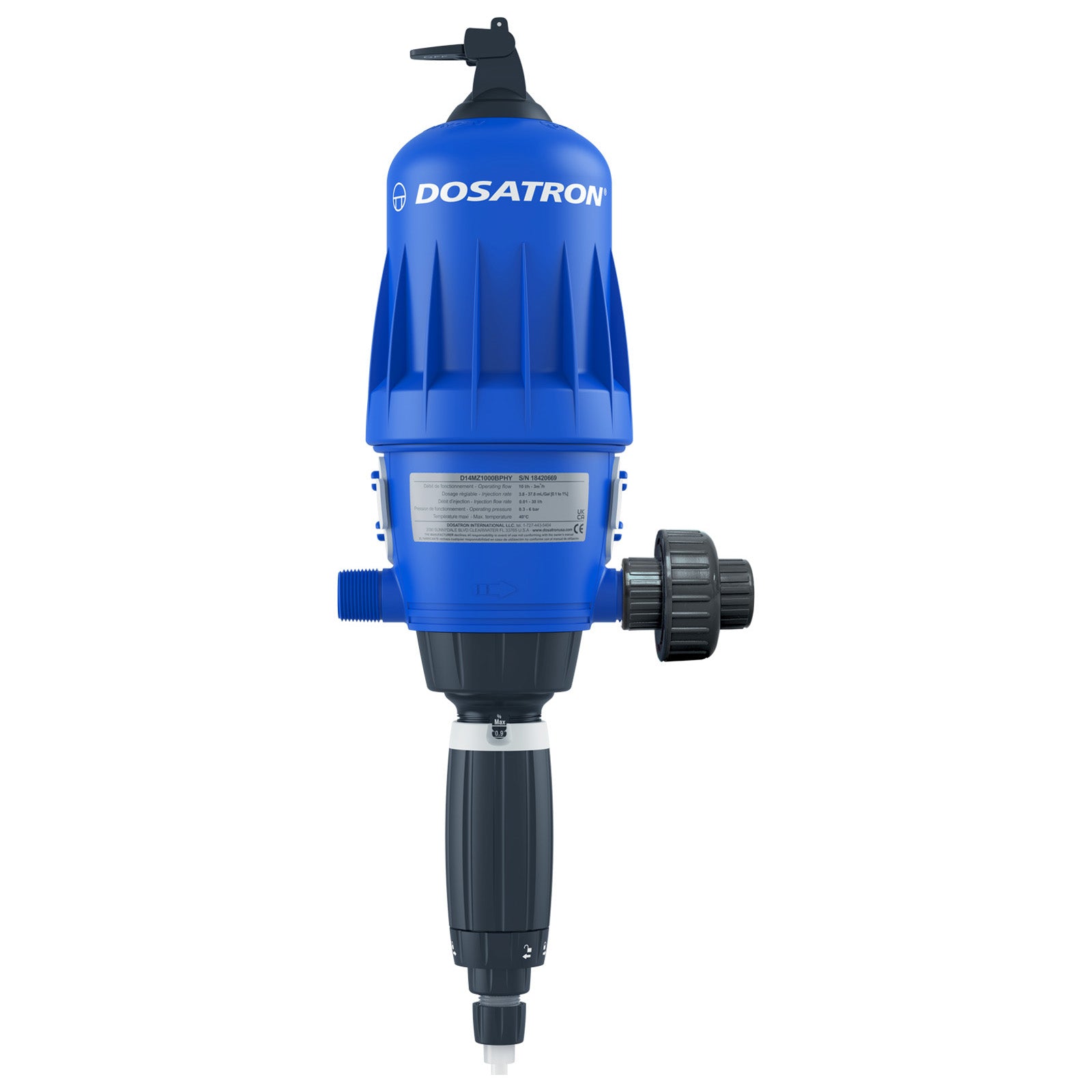 Dosatron D14MZ1000 Water Powered Doser, 14 GPM, 1:1000 - 1:100