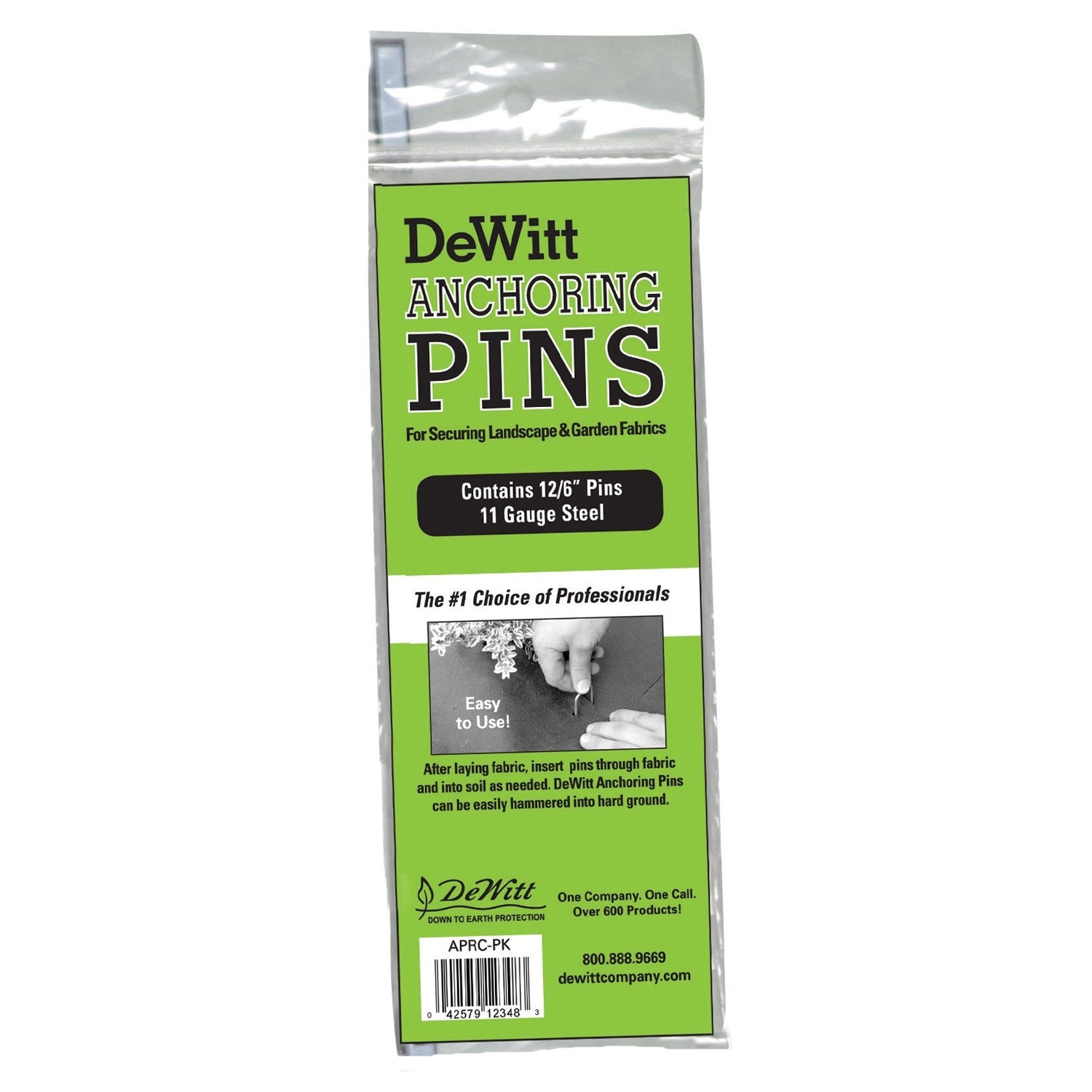 DeWitt Landscape Fabric Anchor Pins, 11 Gauge, Pack of 12 - Case of 48