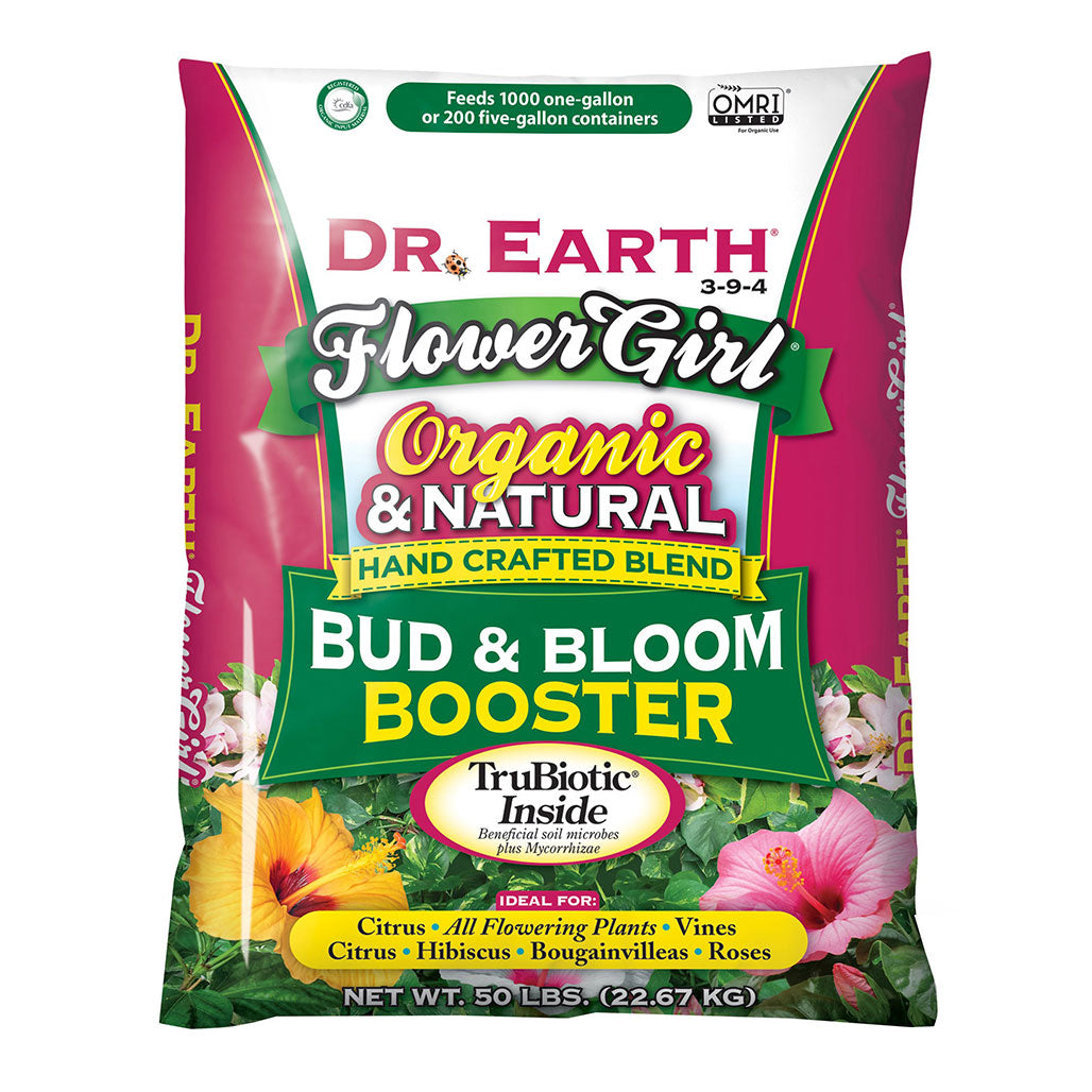 Dr. Earth Flower Girl Organic Bud & Bloom Booster 3-9-4, 50 lbs.