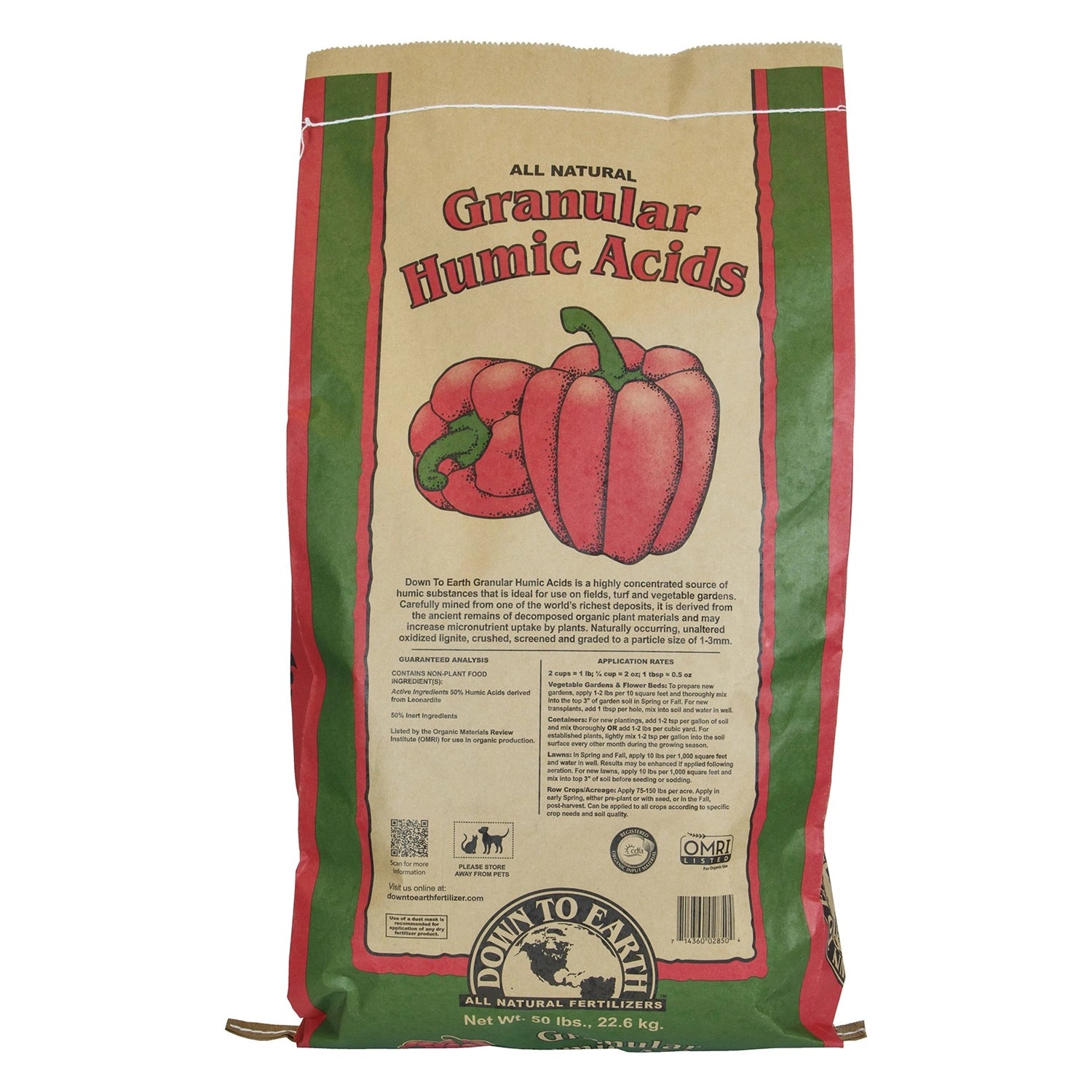 Down To Earth Granular Humic Acid, 50 lb.