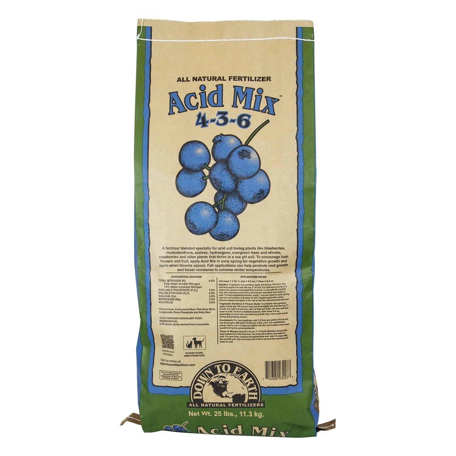 Down To Earth Acid Mix, 25 lb.